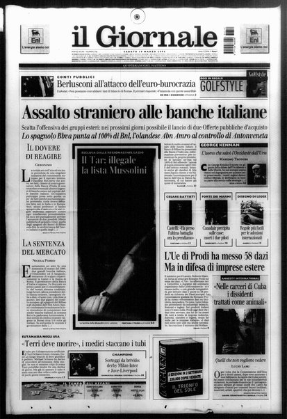 Il giornale : quotidiano del mattino